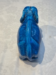 Six Chinese turquoise-glazed wares, 19/20th C.