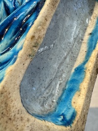 Six Chinese turquoise-glazed wares, 19/20th C.