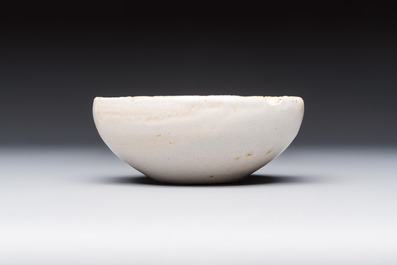 A blue and white Hispano-Moresque pottery bowl, Manises or Paterna, Spain, 15th C.