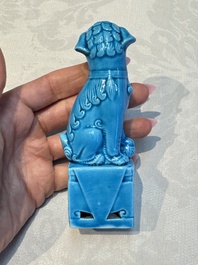 Six Chinese turquoise-glazed wares, 19/20th C.