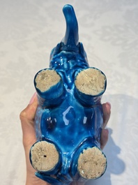 Six Chinese turquoise-glazed wares, 19/20th C.