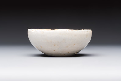 A blue and white Hispano-Moresque pottery bowl, Manises or Paterna, Spain, 15th C.