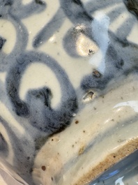 Two Chinese blue and white jars, Ming, and a Japanese blue and white vase, possibly Edo, 18th C.