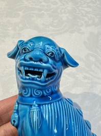 Six Chinese turquoise-glazed wares, 19/20th C.