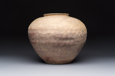 A Chinese impressed pottery jar, Warring States period or later