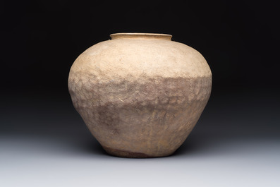 A Chinese impressed pottery jar, Warring States period or later