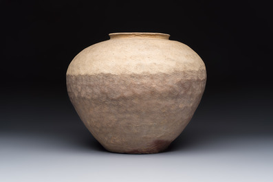 A Chinese impressed pottery jar, Warring States period or later