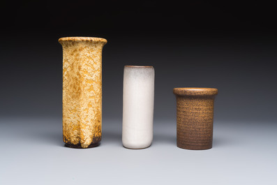 A varied group of 12 glazed pottery wares, 20th C.