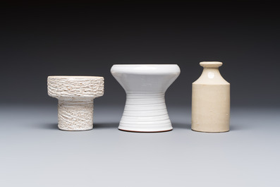 A varied group of 12 glazed pottery wares, 20th C.