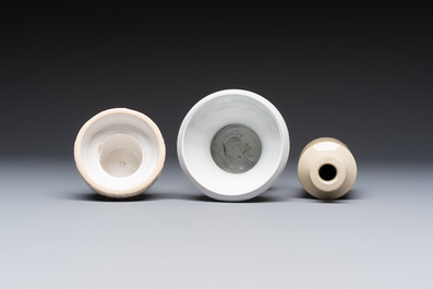 A varied group of 12 glazed pottery wares, 20th C.