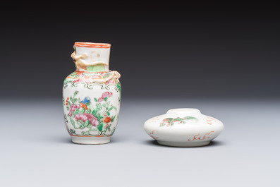A varied collection of 13 Chinese famille rose wares, Yongzheng and later