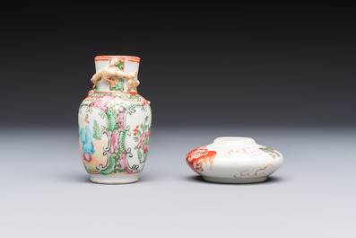 A varied collection of 13 Chinese famille rose wares, Yongzheng and later