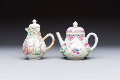 A varied collection of 13 Chinese famille rose wares, Yongzheng and later
