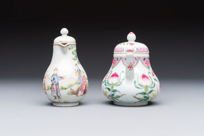 A varied collection of 13 Chinese famille rose wares, Yongzheng and later