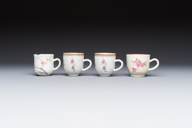 A varied collection of 13 Chinese famille rose wares, Yongzheng and later