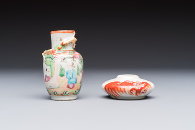 A varied collection of 13 Chinese famille rose wares, Yongzheng and later