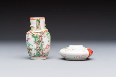 A varied collection of 13 Chinese famille rose wares, Yongzheng and later