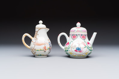 A varied collection of 13 Chinese famille rose wares, Yongzheng and later