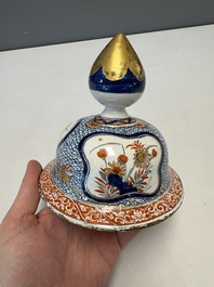 An exceptional polychrome Dutch Delft five-piece garniture in Chinese Kangxi style, first quarter 18th C.