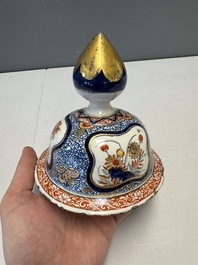 An exceptional polychrome Dutch Delft five-piece garniture in Chinese Kangxi style, first quarter 18th C.