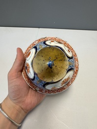 An exceptional polychrome Dutch Delft five-piece garniture in Chinese Kangxi style, first quarter 18th C.