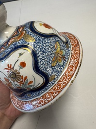 An exceptional polychrome Dutch Delft five-piece garniture in Chinese Kangxi style, first quarter 18th C.