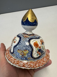 An exceptional polychrome Dutch Delft five-piece garniture in Chinese Kangxi style, first quarter 18th C.