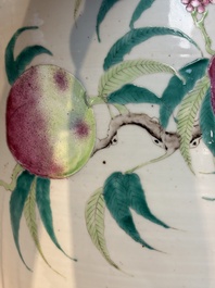 A Chinese famille rose 'Nine Peaches' jardini&egrave;re, 19th C.