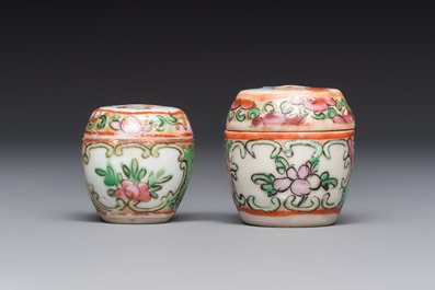 Eight Chinese famille rose wares, 19/20th C.