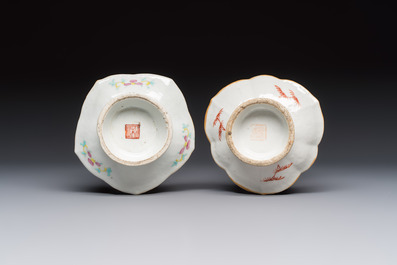Eight Chinese famille rose wares, 19/20th C.