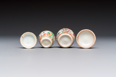 Eight Chinese famille rose wares, 19/20th C.