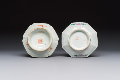 Eight Chinese famille rose wares, 19/20th C.