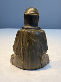 A Chinese gilt-lacquered wooden seated Bodhisattva, Ming