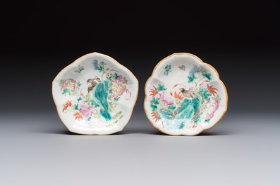 Eight Chinese famille rose wares, 19/20th C.