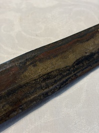 A Chinese bronze sword, Warring States period