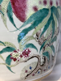 A Chinese famille rose 'Nine Peaches' jardini&egrave;re, 19th C.
