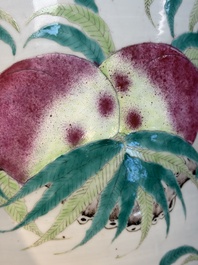 A Chinese famille rose 'Nine Peaches' jardini&egrave;re, 19th C.