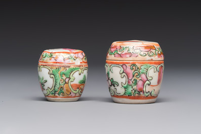Eight Chinese famille rose wares, 19/20th C.