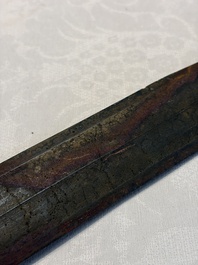 A Chinese bronze sword, Warring States period