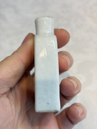 A Chinese famille rose 'Wu Shuang Pu' snuff bottle, Daoguang mark, 19th C.