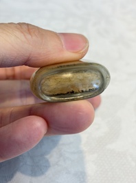 A Chinese inside-painted glass snuff bottle with insects, signed Bi Rongjiu 畢榮九, dated 1899