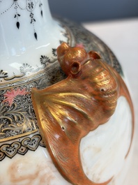 A fine Chinese famille rose vase with narrative design, Qianlong mark, Republic