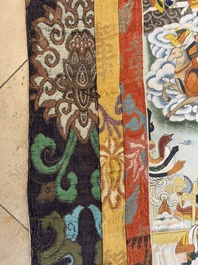 A very large Tibetan 'Astrological Calendar' thangka, 20th C.