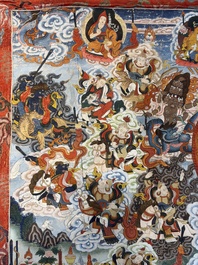 A very large Tibetan 'Astrological Calendar' thangka, 20th C.