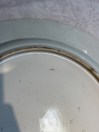 A large Chinese famille verte armorial 'Provinces' dish with the arms of Zutphen, Kangxi