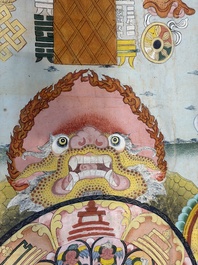 A very large Tibetan 'Astrological Calendar' thangka, 20th C.