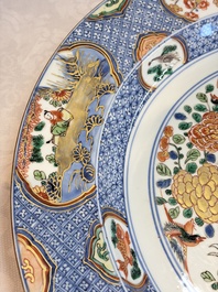 A large Chinese famille verte armorial 'Provinces' dish with the arms of Zutphen, Kangxi