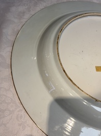 A large Chinese famille verte armorial 'Provinces' dish with the arms of Zutphen, Kangxi
