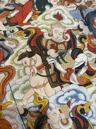 A very large Tibetan 'Astrological Calendar' thangka, 20th C.