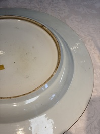 A large Chinese famille verte armorial 'Provinces' dish with the arms of Zutphen, Kangxi